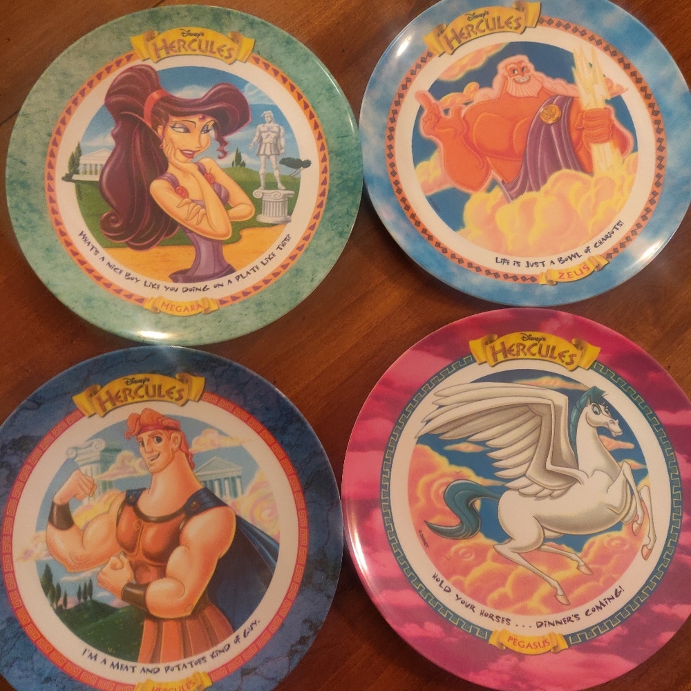 Set of 4 1997 McDonald's plates